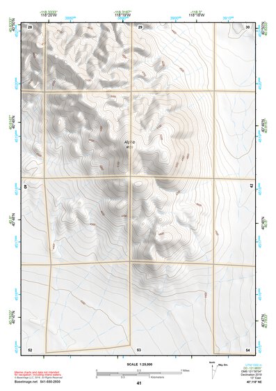 40118NE Page 41 Eugene Mountains Topo Preview 1