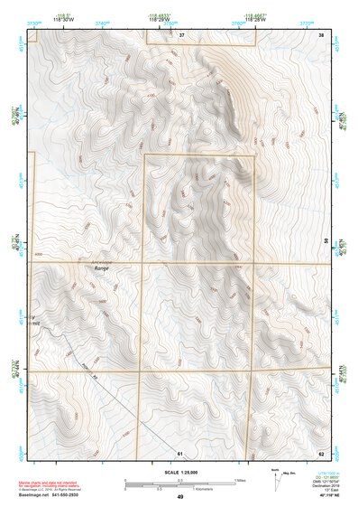 40118NE Page 49 Eugene Mountains Topo Preview 1