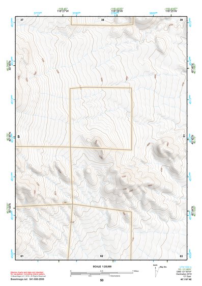 40118NE Page 50 Eugene Mountains Topo Preview 1
