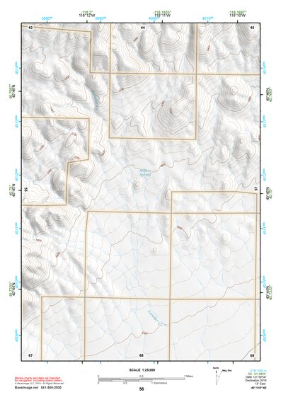 40118NE Page 56 Eugene Mountains Topo Preview 1