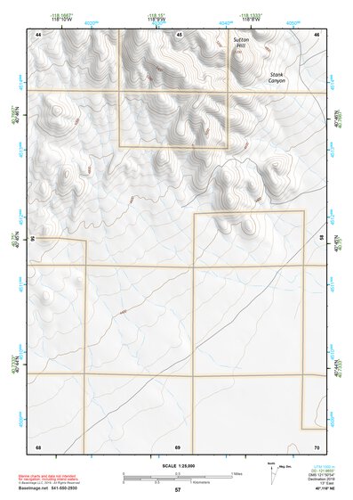 40118NE Page 57 Eugene Mountains Topo Preview 1