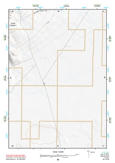 40118NE Page 58 Eugene Mountains Topo Preview 1