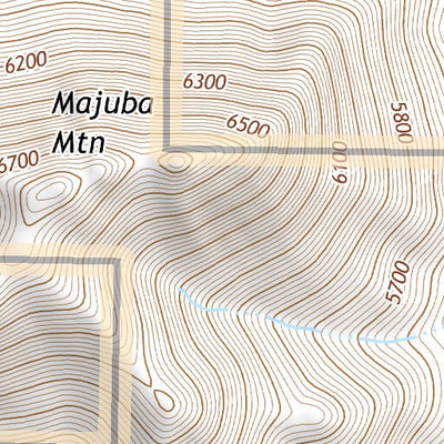 40118NE Page 61 Eugene Mountains Topo Preview 3