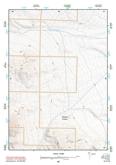 40118NE Page 62 Eugene Mountains Topo Preview 1