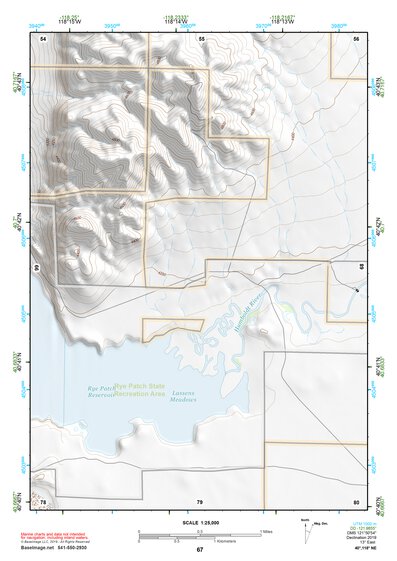40118NE Page 67 Eugene Mountains Topo Preview 1