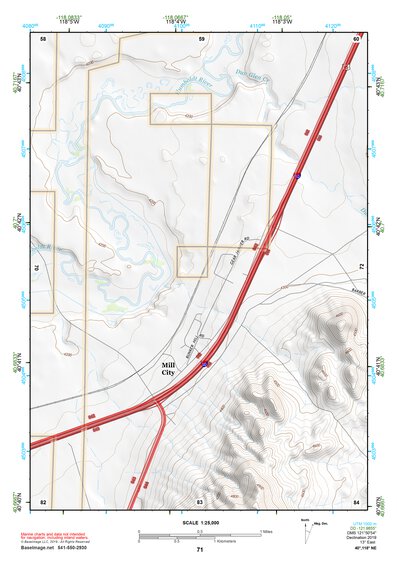 40118NE Page 71 Eugene Mountains Topo Preview 1