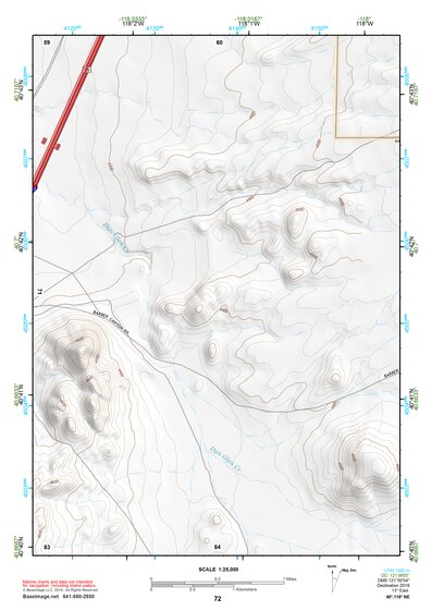 40118NE Page 72 Eugene Mountains Topo Preview 1