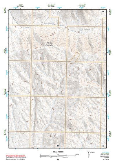 40118NE Page 73 Eugene Mountains Topo Preview 1