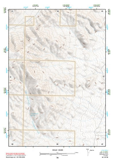40118NE Page 74 Eugene Mountains Topo Preview 1