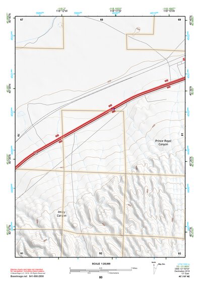 40118NE Page 80 Eugene Mountains Topo Preview 1