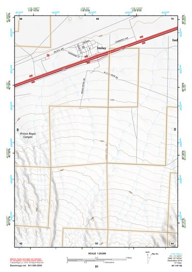 40118NE Page 81 Eugene Mountains Topo Preview 1