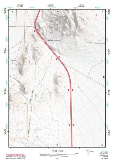 40118NE Page 83 Eugene Mountains Topo Preview 1