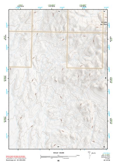 40118NE Page 85 Eugene Mountains Topo Preview 1