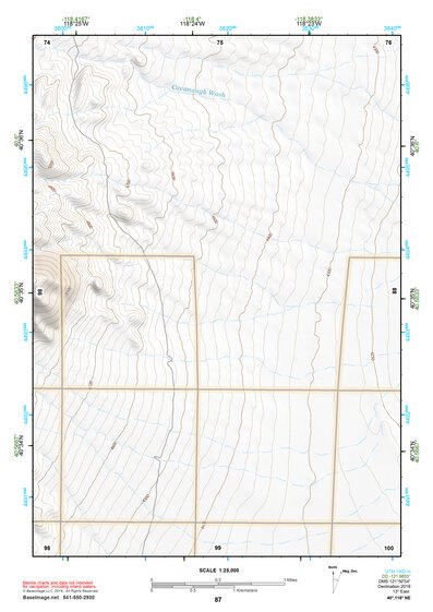 40118NE Page 87 Eugene Mountains Topo Preview 1