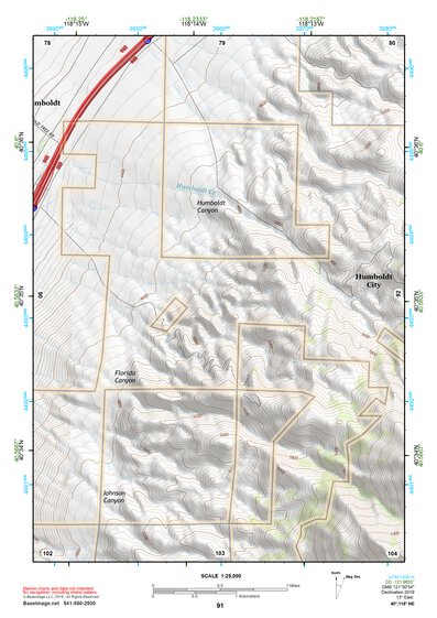 40118NE Page 91 Eugene Mountains Topo Preview 1