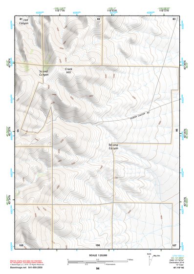 40118NE Page 94 Eugene Mountains Topo Preview 1