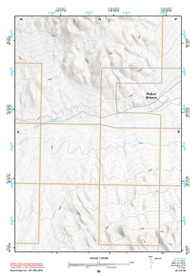 40118NE Page 98 Eugene Mountains Topo Preview 1
