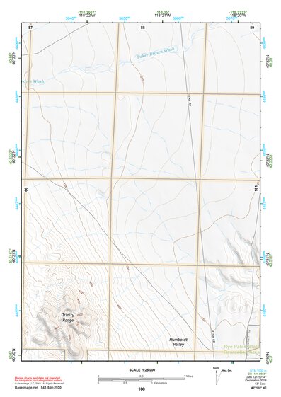 40118NE Page 100 Eugene Mountains Topo Preview 1