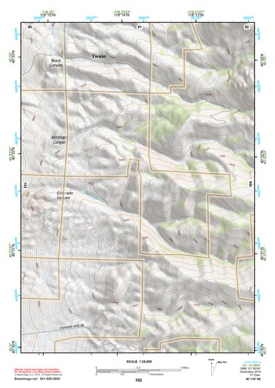 40118NE Page 103 Eugene Mountains Topo Preview 1
