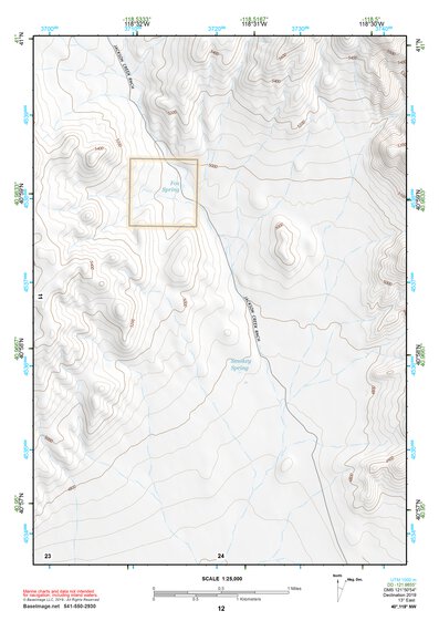 40118NW Page 12 Eugene Mountains Topo Preview 1