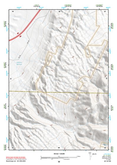 40118NW Page 32 Eugene Mountains Topo Preview 1