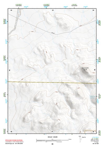 40118NW Page 35 Eugene Mountains Topo Preview 1