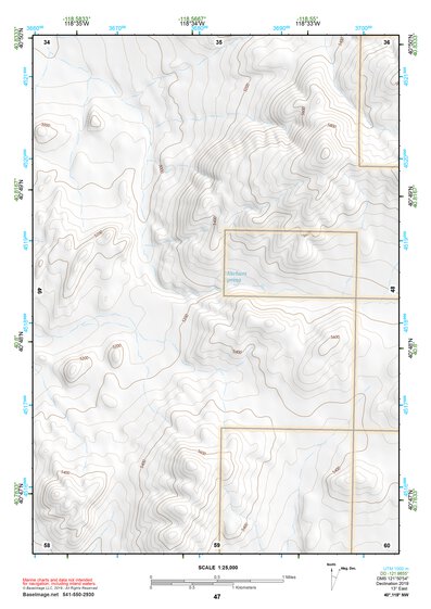 40118NW Page 47 Eugene Mountains Topo Preview 1