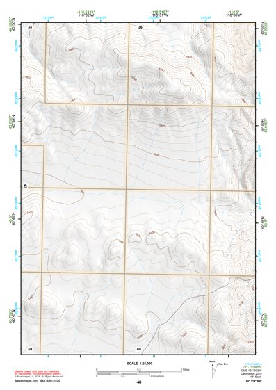 40118NW Page 48 Eugene Mountains Topo Preview 1