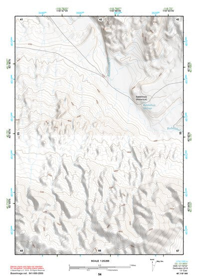 40118NW Page 54 Eugene Mountains Topo Preview 1