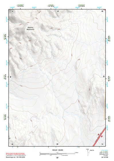 40118NW Page 57 Eugene Mountains Topo Preview 1