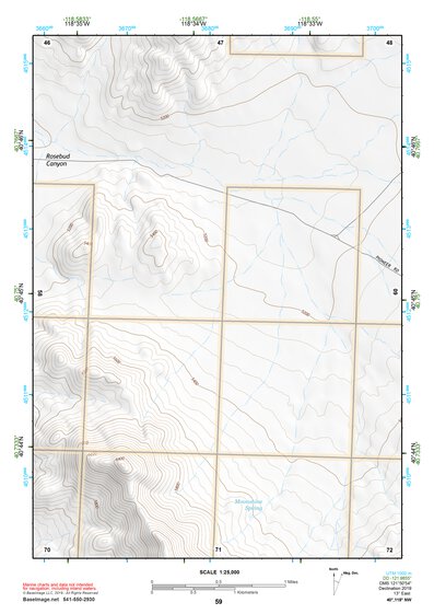 40118NW Page 59 Eugene Mountains Topo Preview 1