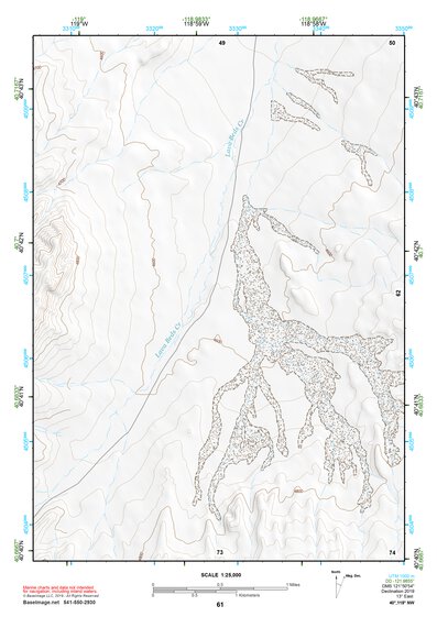 40118NW Page 61 Eugene Mountains Topo Preview 1