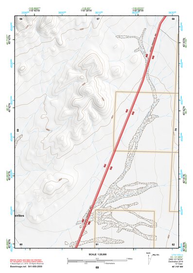 40118NW Page 69 Eugene Mountains Topo Preview 1
