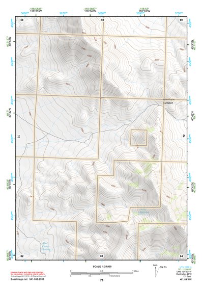 40118NW Page 71 Eugene Mountains Topo Preview 1