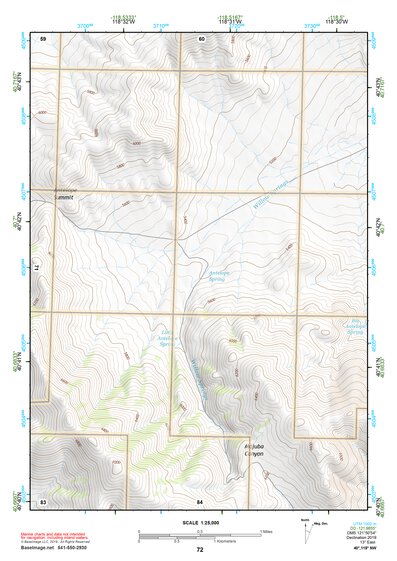 40118NW Page 72 Eugene Mountains Topo Preview 1