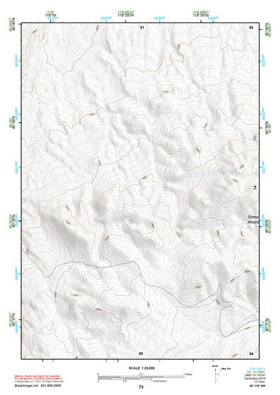 40118NW Page 73 Eugene Mountains Topo Preview 1