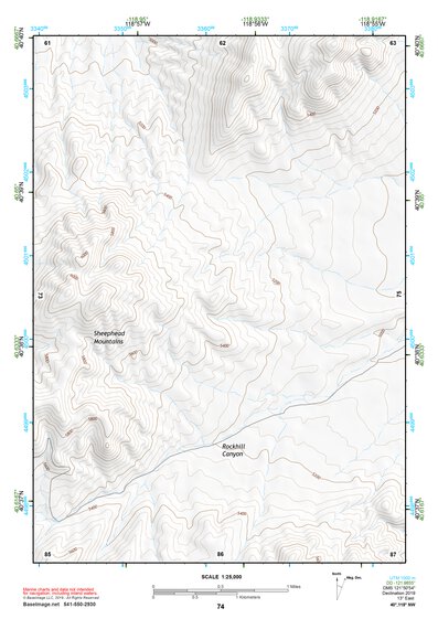 40118NW Page 74 Eugene Mountains Topo Preview 1