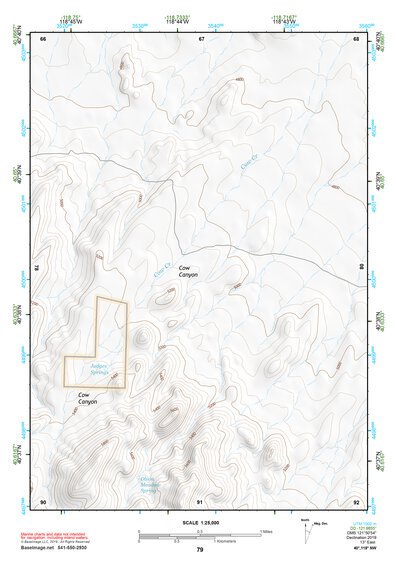 40118NW Page 79 Eugene Mountains Topo Preview 1