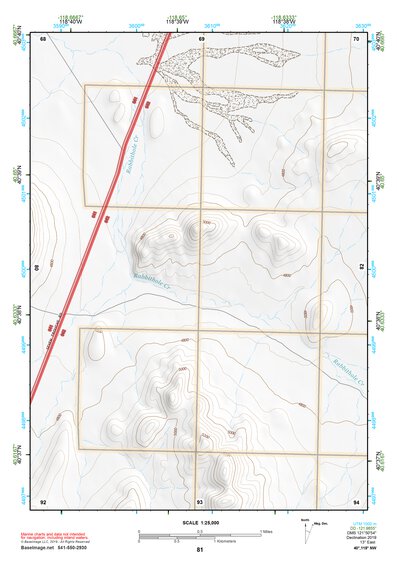 40118NW Page 81 Eugene Mountains Topo Preview 1