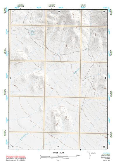 40118NW Page 83 Eugene Mountains Topo Preview 1