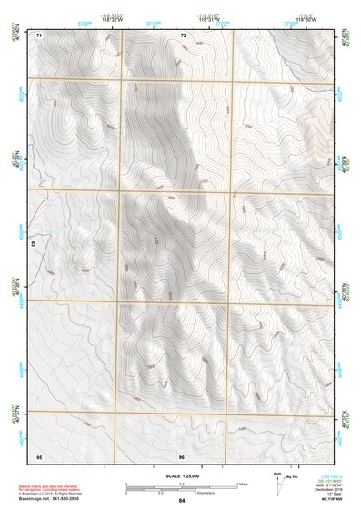 40118NW Page 84 Eugene Mountains Topo Preview 1
