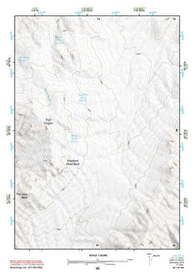 40118NW Page 85 Eugene Mountains Topo Preview 1