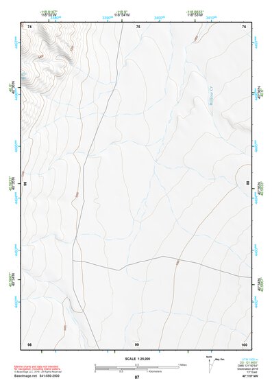 40118NW Page 87 Eugene Mountains Topo Preview 1
