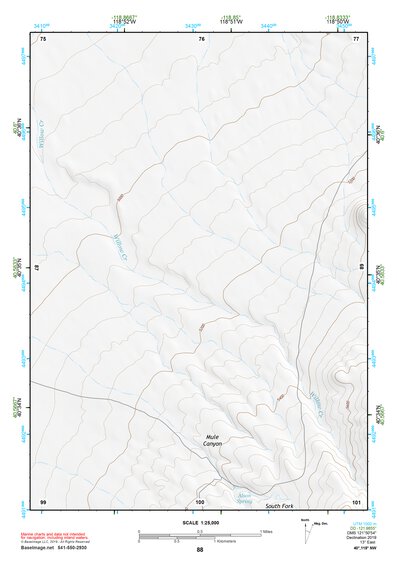 40118NW Page 88 Eugene Mountains Topo Preview 1