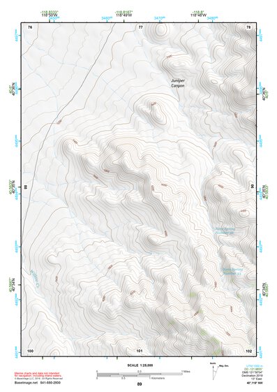 40118NW Page 89 Eugene Mountains Topo Preview 1