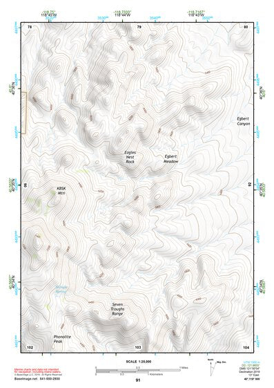40118NW Page 91 Eugene Mountains Topo Preview 1