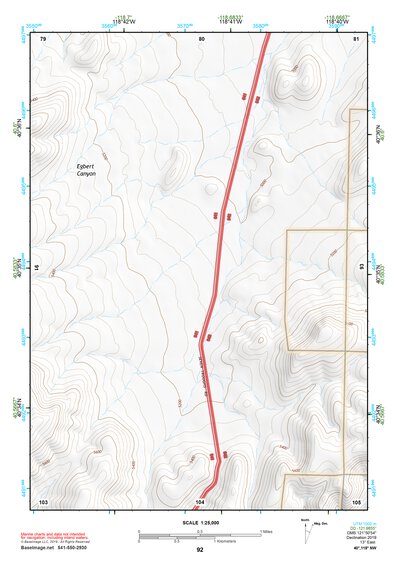 40118NW Page 92 Eugene Mountains Topo Preview 1