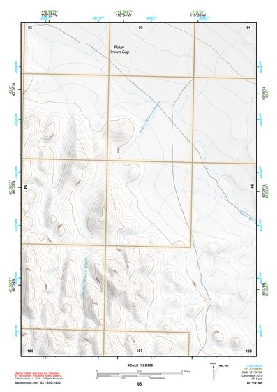 40118NW Page 95 Eugene Mountains Topo Preview 1
