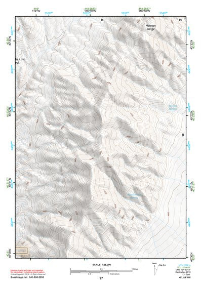 40118NW Page 97 Eugene Mountains Topo Preview 1