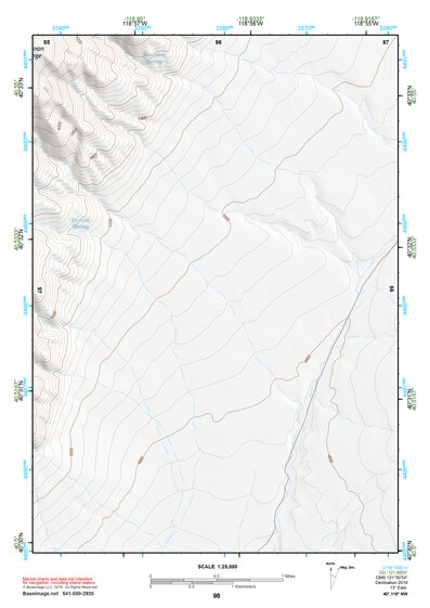 40118NW Page 98 Eugene Mountains Topo Preview 1